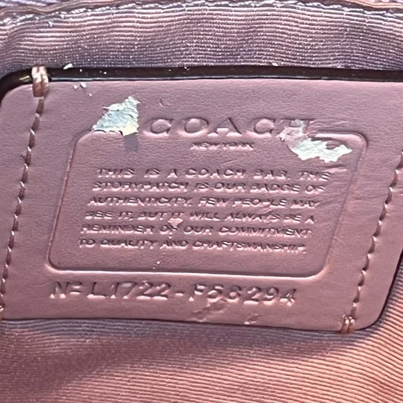 Coach Tan and Pink Shoulder Bag - Picture 10 of 14